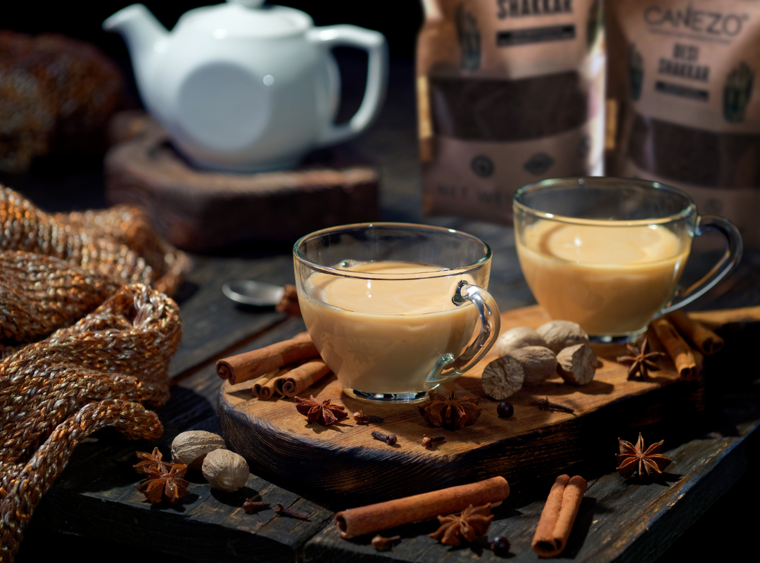 Desi Shakkar Chai (Jaggery Powder Tea)
