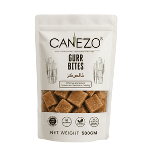 Canezo Desi Gurr Bites 500g pure jaggery cubes Pakistan natural sweetener