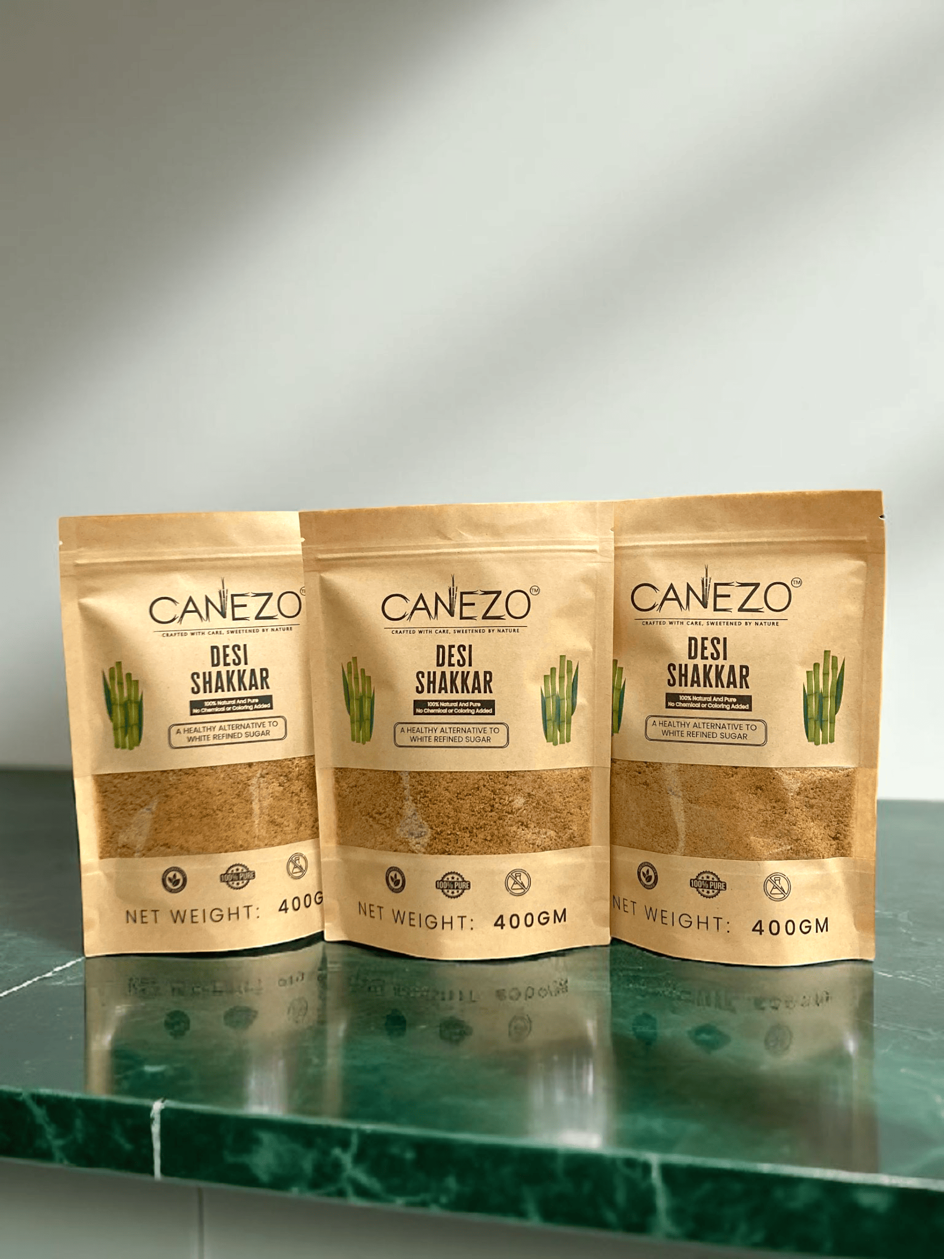 CANEZO DEAL 5 DESI SHAKKAR PACK OF 3 (3 x 400 gm packets)