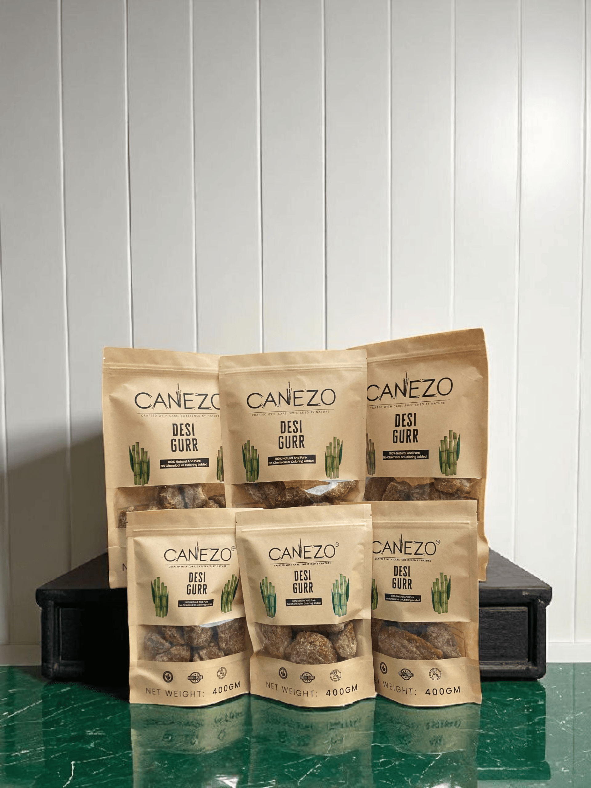 CANEZO DEAL 12 DESI GURR PACK OF 6 ( 3 x 800 gm & 3 x 400 gm)