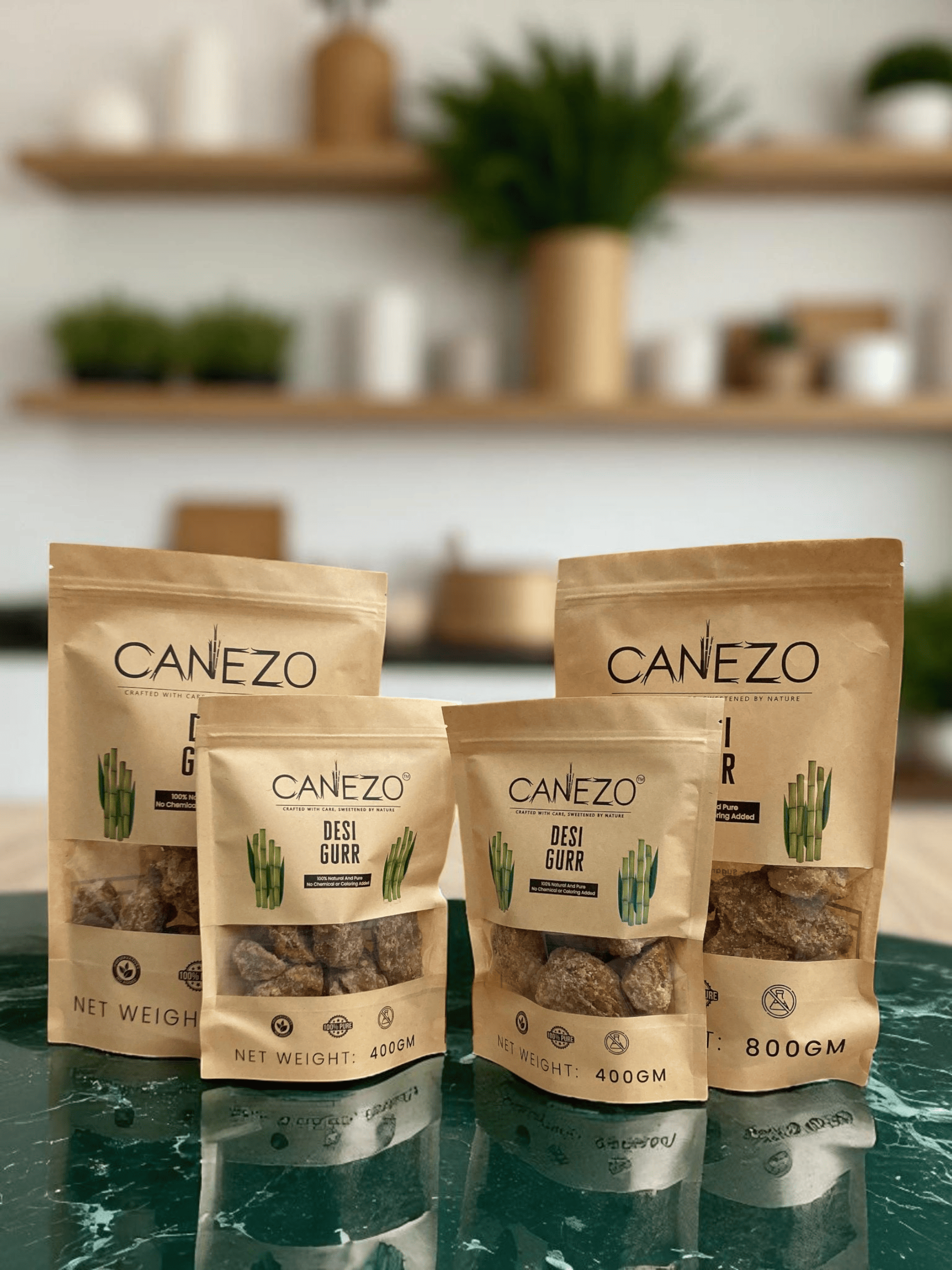 CANEZO DEAL 15 DESI GURR PACK OF 5 (3 x 800 gm & 2 x 400 gm)