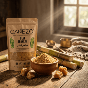 Canezo natural desi shakkar jaggery powder in chai and baking